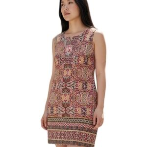 NY Collection Multicolor Sleeveless Dress